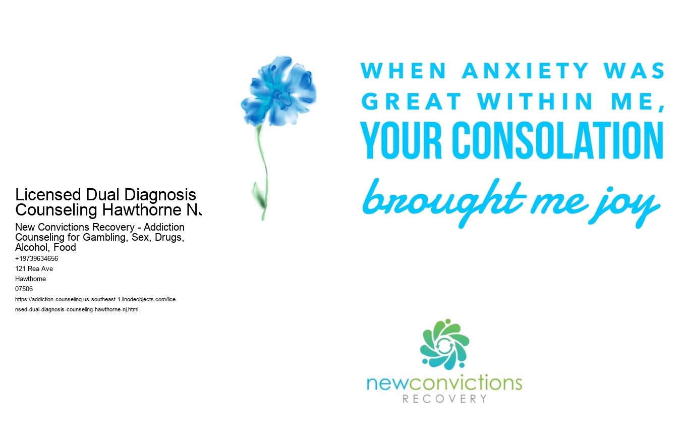 Licensed Dual Diagnosis Counseling Hawthorne NJ