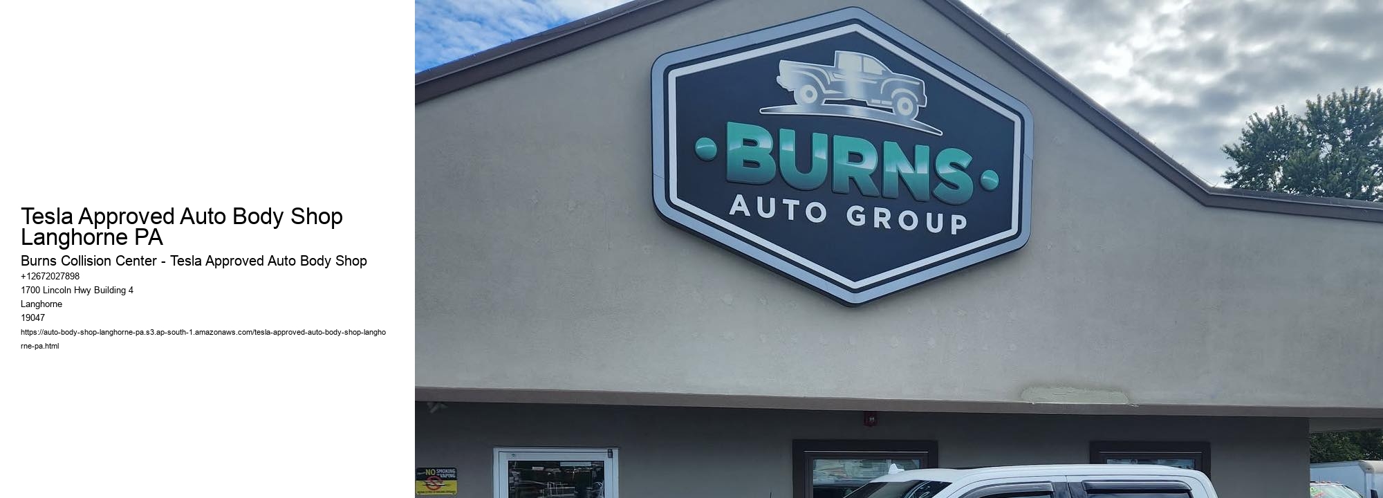 Tesla Approved Auto Body Shop Langhorne PA