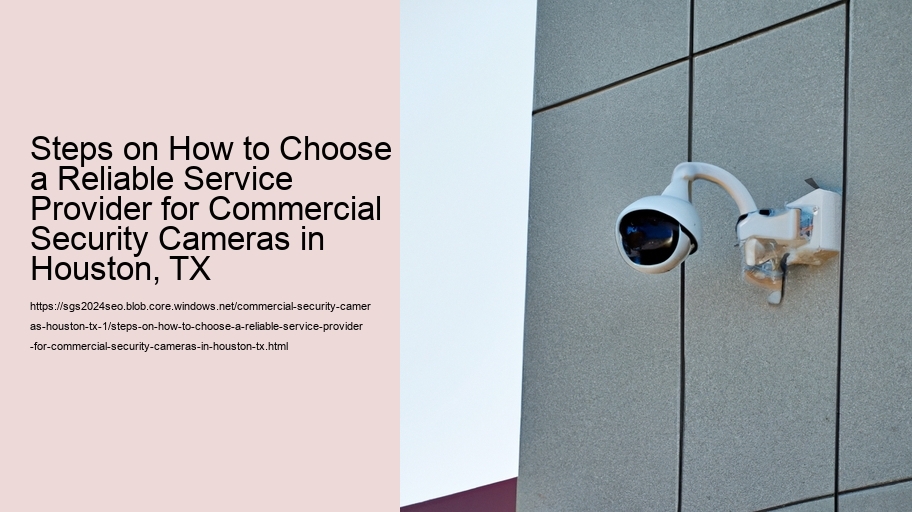 Steps on How to Choose a Reliable Service Provider for Commercial Security Cameras in Houston, TX