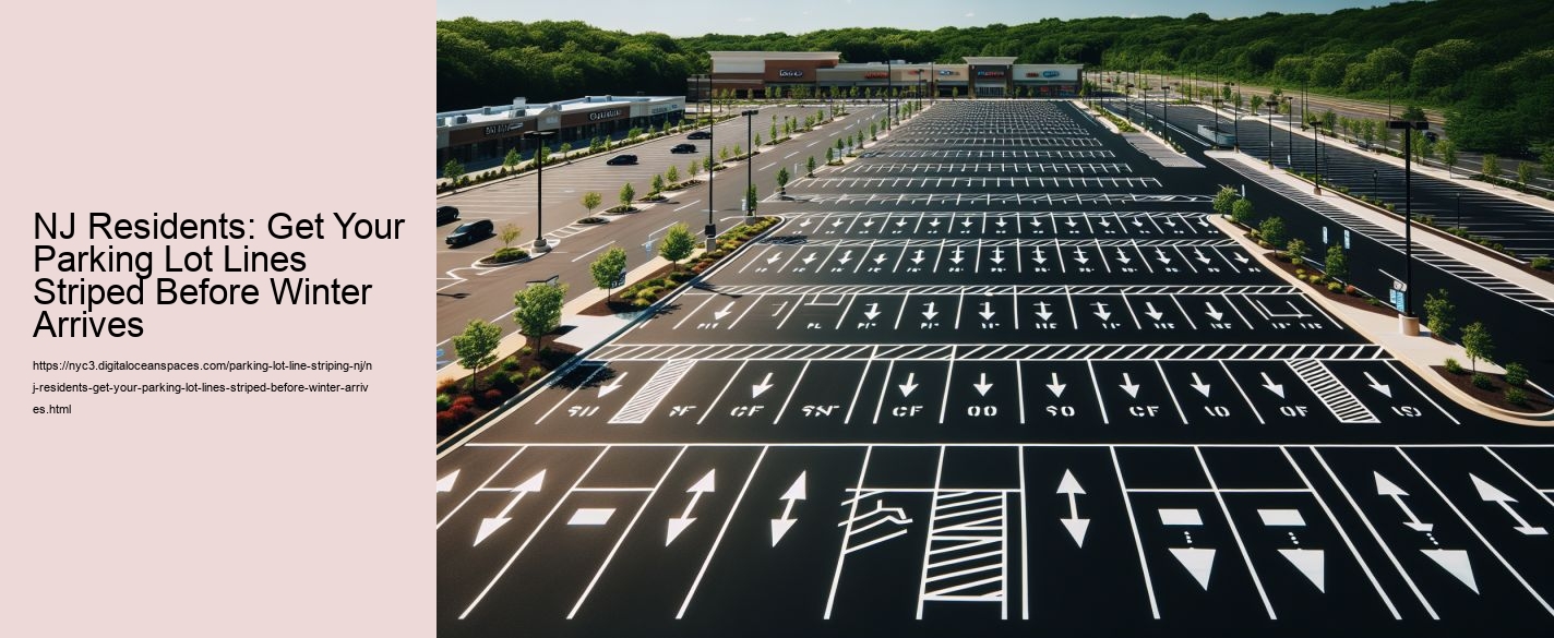 NJ Residents: Get Your Parking Lot Lines Striped Before Winter Arrives