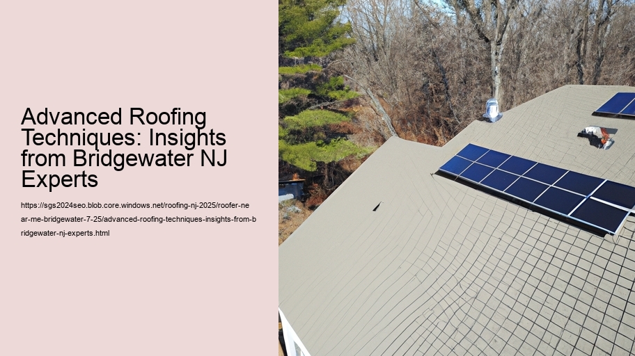 Advanced Roofing Techniques: Insights from Bridgewater NJ Experts