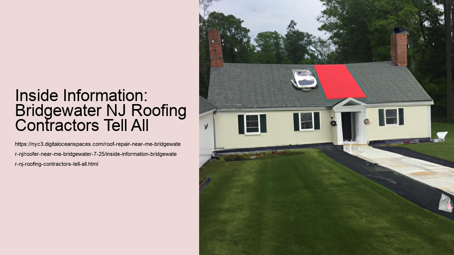 Inside Information: Bridgewater NJ Roofing Contractors Tell All