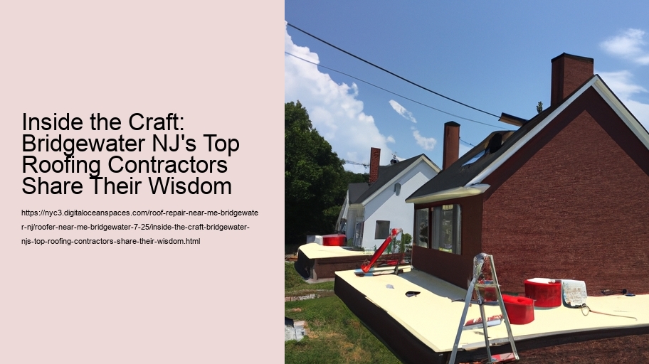 Inside the Craft: Bridgewater NJ's Top Roofing Contractors Share Their Wisdom