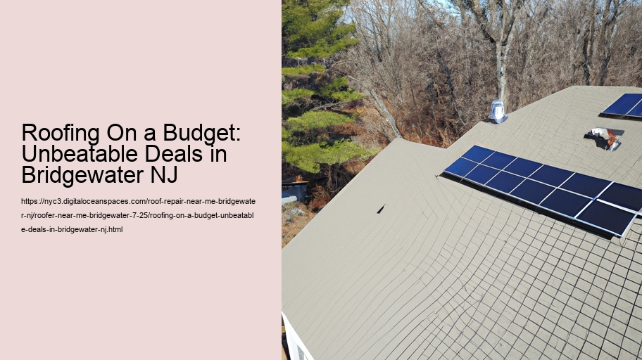 Roofing On a Budget: Unbeatable Deals in Bridgewater NJ