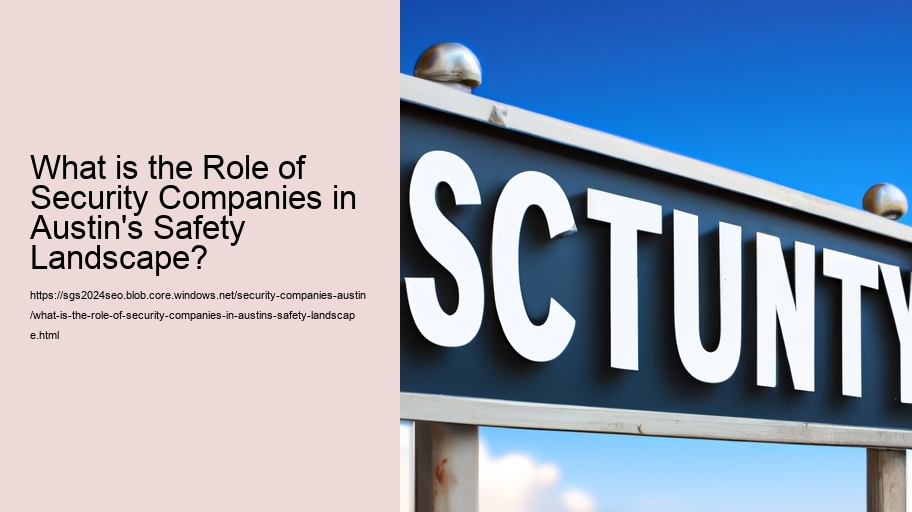 What is the Role of Security Companies in Austin's Safety Landscape?